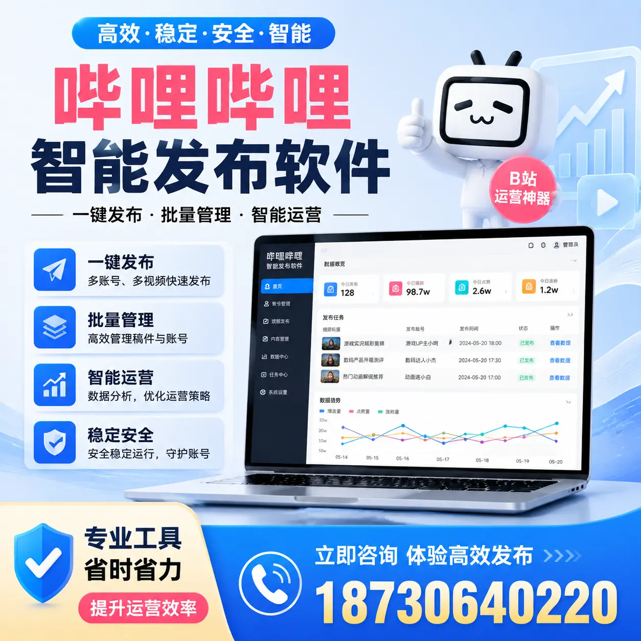 解密哔哩哔哩智能发布软件:功能与优势分析在 松原